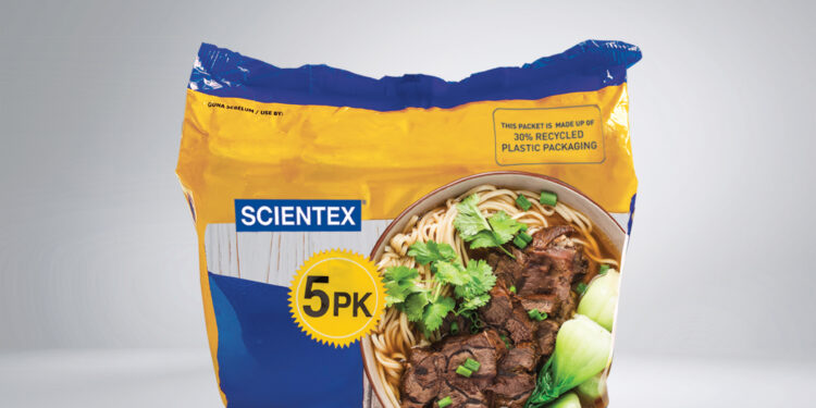 SABIC enables Scientex to implement the world’s first flexible food packaging made from SABIC certified circular polypropylene (PP) based on advanced OBP. With a mass balance accounted OBP content of 30%, the certified circular PP from SABIC performs the same way as the incumbent fossil based virgin grade PP.