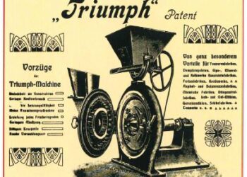 The first verifiable patent from company founder Otto Holzhäuer in 1903 was for the “Triumph” universal shredder.