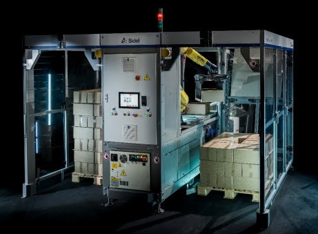 New Sidel Agile, Compact Palletising Unit Combines Robotics and Cobotics