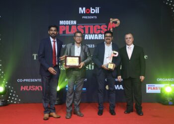 Electronica Plastic Machines Ltd. Takes Home the Prize for ‘Best Industrial Automation’ at The ‘Modern Plastics Awards’ Ceremony, 2023!