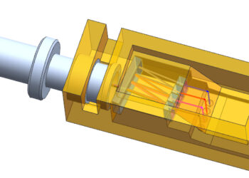 SABIC collaborated with China’s Blovelight, Ltd., to develop one of the first integrated, single-mode fiber optic lens arrays that are well-suited for a wavelength-division multiplexing (WDM) module, using SABIC’s ULTEM resin, a near-infrared (IR)-transparent, high-heat polyetherimide (PEI) material. A WDM module enables simultaneous transmission of multiple wavelengths of light over a single fiber, achieving a significant increase in bandwidth capacity. Furthermore, by enabling part integration and avoiding secondary operations, the SABIC resin helps to make single-mode WDM communications more affordable.
