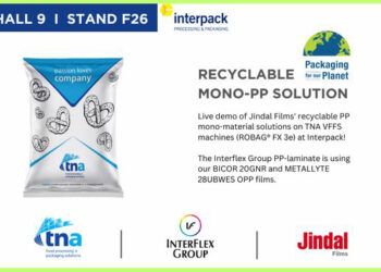 Jindal Films, Totalenergies and Partners Displaying PP Mono-Material Recyling of Flexibles to Rigid at Interpack 2023
