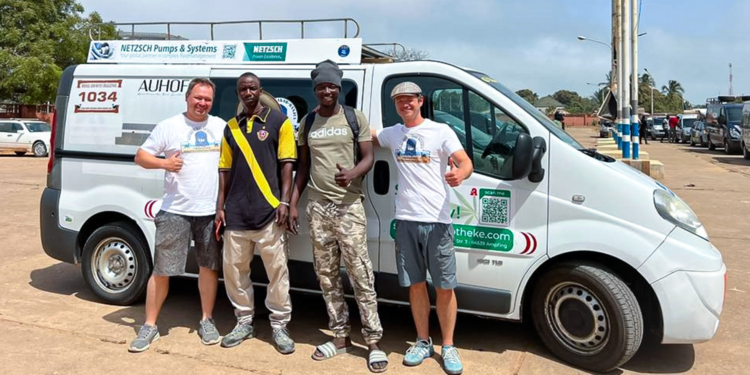 Egon Grainer from NETZSCH Pumpen & Systeme GmbH takes part in Dresden-Dakar-Banjul rally.