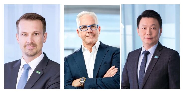 Frank Naber, Chris Titmarsh and Patrick Zheng Yu Zhao.