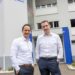 Start for the new ALPLAindustrial brand at production sites in Austria, Hungary and Romania. Picture: Roland Baumann, General Manager ALPLAindustrial (left) and Rainer Widmar, ALPLA Managing Director Central and Eastern Europe.
