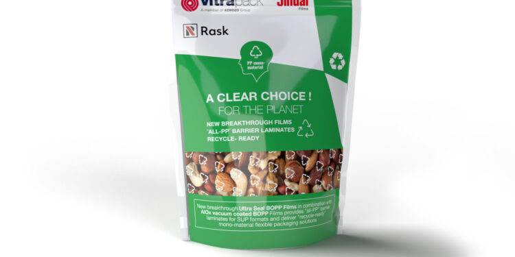 Jindal Films Displays New PP Mono-Material Solutions to Help Replace Pet-Based Laminates at Interpack 2023.