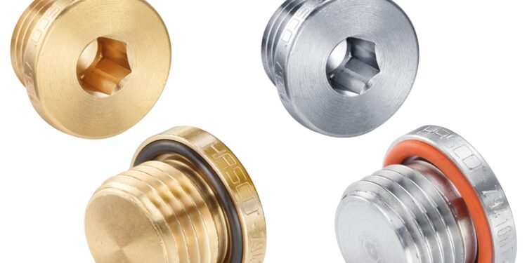 New HASCO Screw Plugs Made of Brass and Stainless Steel (HT)
