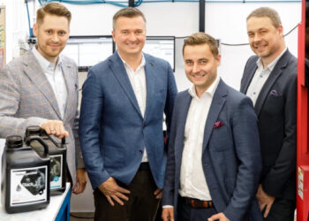 Michał Kuczkowski - Xeikon Sales Manager, Piotr Smoliński - Etiflex Co-owner, Flexo Department Director, Karol Kuligowski - Etiflex Co-owner & Sales Director, Przemysław Wagner - Etiflex Co-owner & Production Director.