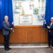 Foreign Minister of Switzerland H.E. Mr. Ignazio Cassis and CEO, Archroma Pakistan Mr. Mujtaba Rahim inaugurating "Archroma Wall of Pride".