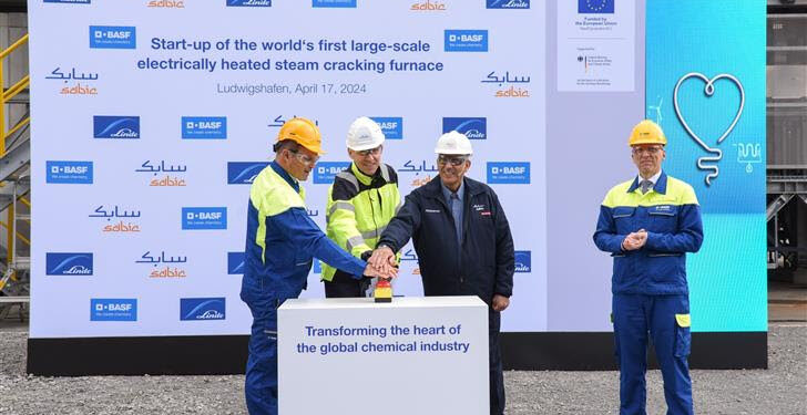 BASF, SABIC, and Linde Celebrate the Start-Up of the World’s First Large-Scale Electrically Heated Steam Cracking Furnace