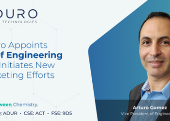 Aduro Clean Technologies Appoints VP Of Engineering And Initiates New Marketing Efforts